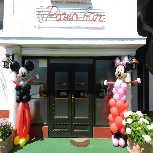 Mickey & Minnie decor intrare sala FP4